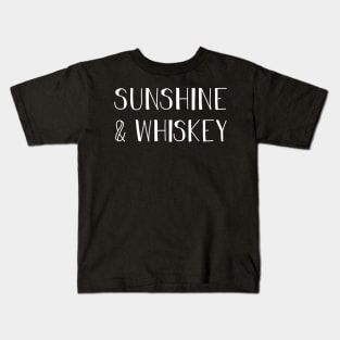 Sunshine & Whisky Gift For Whisky Lover Kids T-Shirt